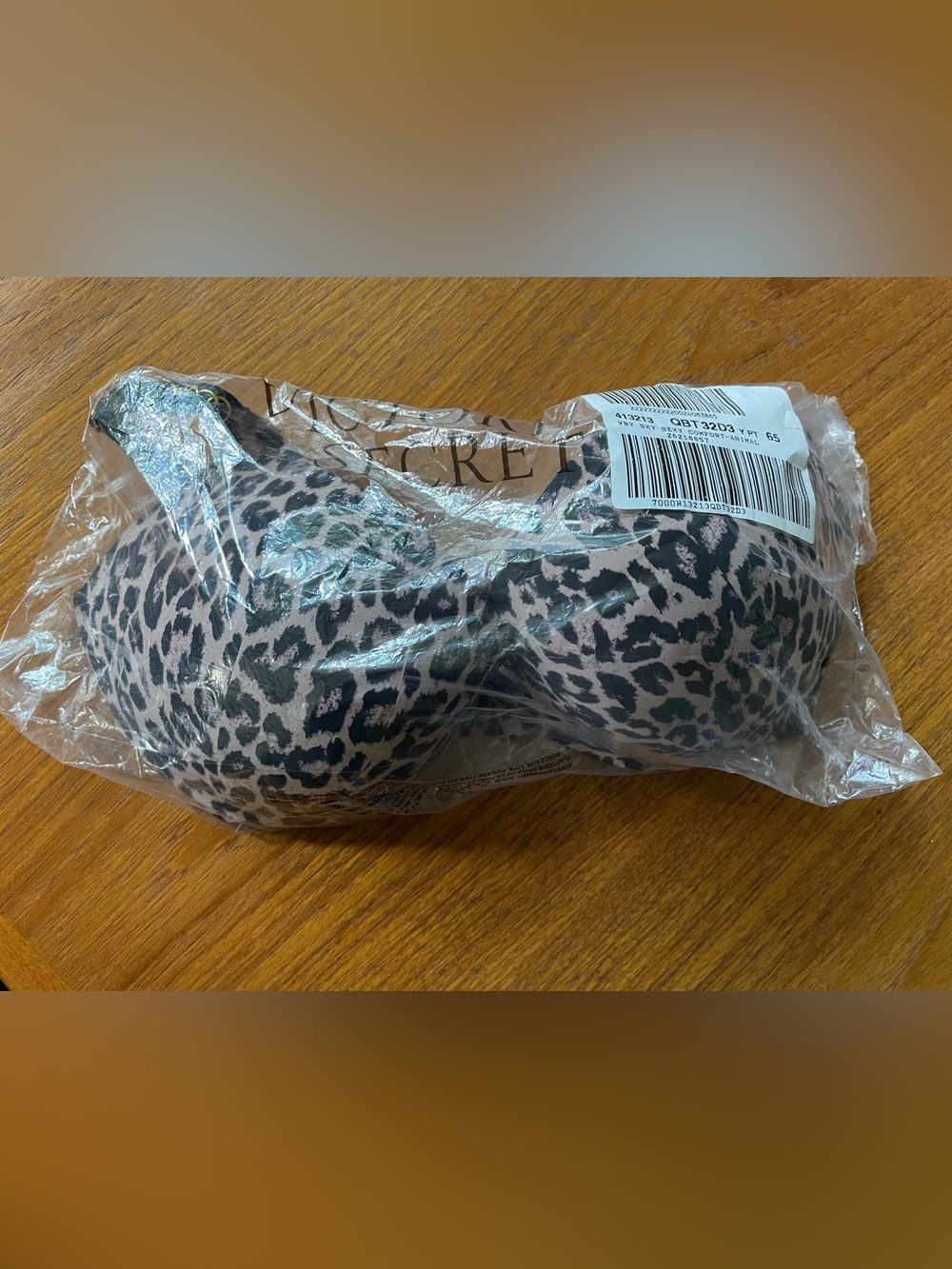 Victorias Secret Very Sexy Push-up Leopard Print Bra 32DDD NWT